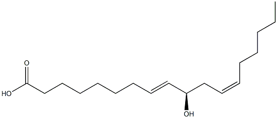 [8E,10R,12Z,(-)]-10-Hydroxy-8,12-octadecadienoic acid Struktur