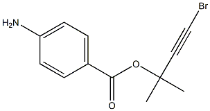 4-Bromo-2-methyl-3-butyn-2-ol p-aminobenzoate Struktur