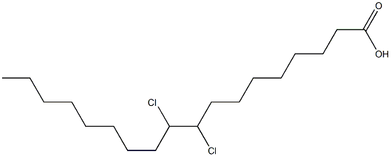 9,10-Dichlorooctadecanoic acid Struktur