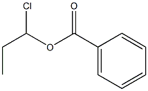 Benzenecarboxylic acid 1-chloropropyl ester Struktur