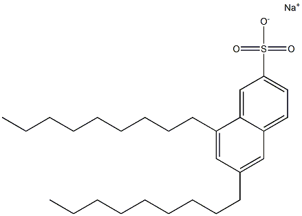 6,8-Dinonyl-2-naphthalenesulfonic acid sodium salt Struktur