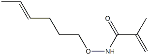 N-(4-Hexenyloxy)methacrylamide Struktur