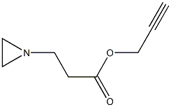 1-Aziridinepropionic acid 2-propynyl ester Struktur