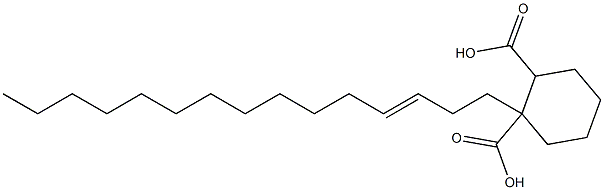 Cyclohexane-1,2-dicarboxylic acid hydrogen 1-(3-pentadecenyl) ester Struktur