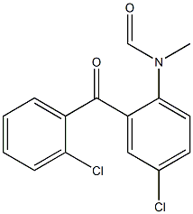 2',5-Dichloro-2-(N-methylformylamino)benzophenone Struktur