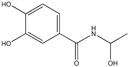 3,4-Dihydroxy-N-(1-hydroxyethyl)benzamide Struktur