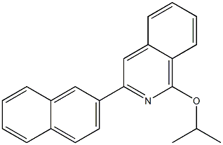 1-(Isopropyloxy)-3-(2-naphtyl)isoquinoline Struktur