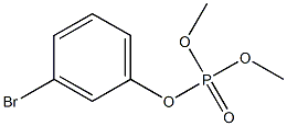 Phosphoric acid dimethyl 3-bromophenyl ester Struktur