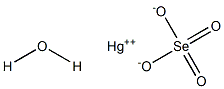 Mercury(II) selenate hydrate Struktur