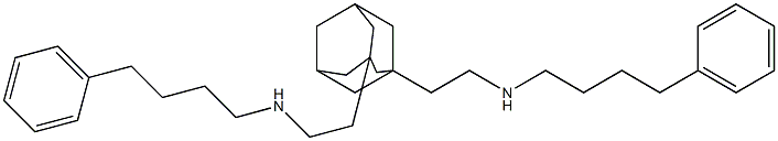 N,N'-Bis(4-phenylbutyl)-1,3-adamantanebis(ethanamine) Struktur