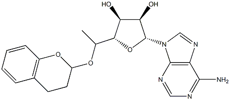 Methylchromanyladenosine Struktur