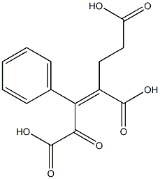 1-Oxo-2-phenyl-2-pentene-1,3,5-tricarboxylic acid Struktur