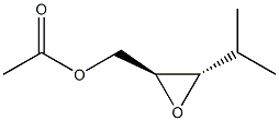 (2S,3S)-2,3-Epoxy-1-acetoxy-4-methylpentane Struktur