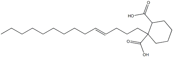 Cyclohexane-1,2-dicarboxylic acid hydrogen 1-(4-tetradecenyl) ester Struktur