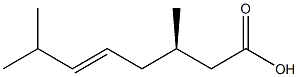 [R,(+)]-3,7-Dimethyl-5-octenoic acid Struktur