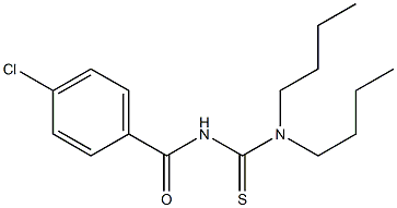 N,N-Dibutyl-N'-(4-chlorobenzoyl)thiourea Struktur