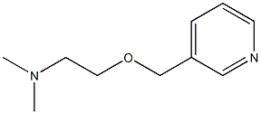 3-[(2-Dimethylaminoethoxy)methyl]pyridine Struktur