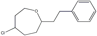 5-Chloro-2-(2-phenylethyl)oxepane Struktur