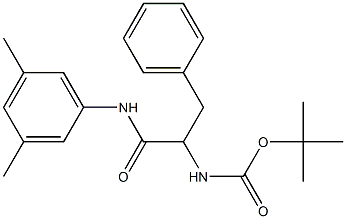 N-(3,5-Dimethylphenyl)-2-[[[(1,1-dimethylethyl)oxy]carbonyl]amino]-3-phenylpropanamide Struktur