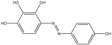 4-[(4-Hydroxyphenyl)azo]-1,2,3-benzenetriol Struktur