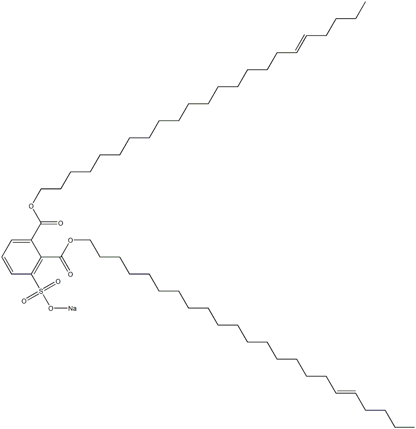3-(Sodiosulfo)phthalic acid di(18-tricosenyl) ester Struktur