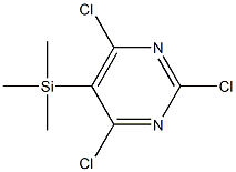 5-(Trimethylsilyl)-2,4,6-trichloropyrimidine Struktur