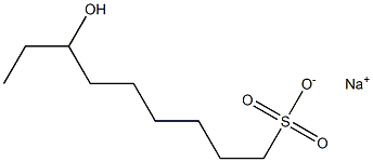 7-Hydroxynonane-1-sulfonic acid sodium salt Struktur