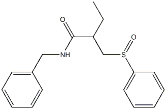 N-Benzyl-2-ethyl-3-(phenylsulfinyl)propanamide Struktur