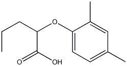 2-(2,4-Dimethylphenoxy)valeric acid Struktur