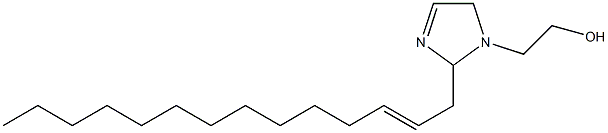 2-(2-Tetradecenyl)-3-imidazoline-1-ethanol Struktur