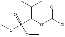 1-(Chlorocarbonyloxy)-2-methyl-1-propenylphosphonic acid dimethyl ester Struktur