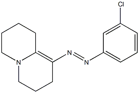 1-(3-Chlorophenylazo)-2,3,6,7,8,9-hexahydro-4H-quinolizine Struktur