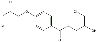 p-(3-Chloro-2-hydroxypropoxy)benzoic acid 3-chloro-2-hydroxypropyl ester Struktur