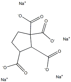 1,1,2,3-Cyclopentanetetracarboxylic acid tetrasodium salt Struktur