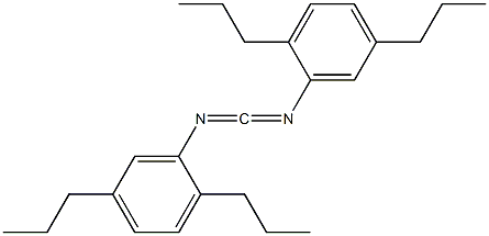 Bis(2,5-dipropylphenyl)carbodiimide Struktur