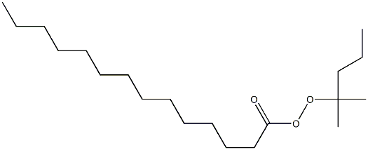 Tetradecaneperoxoic acid 1,1-dimethylbutyl ester Struktur