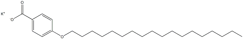 4-(Octadecyloxy)benzoic acid potassium salt Struktur