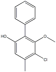 4-Chloro-3-methoxy-5-methyl-2-phenylphenol Struktur