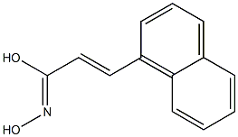 (E)-3-(1-Naphthalenyl)-2-propenehydroximic acid Struktur