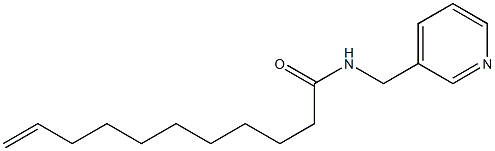 N-(3-Pyridylmethyl)-10-undecenamide Struktur