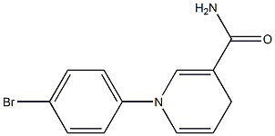 1,4-Dihydro-1-(4-bromophenyl)nicotinamide Struktur