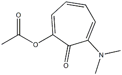 2-(Acetoxy)-7-(dimethylamino)-2,4,6-cycloheptatrien-1-one Struktur