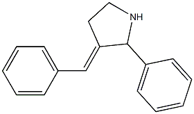 3-Benzylidene-2-phenylpyrrolidine Struktur