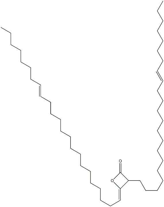 3-(14-Docosenyl)-4-(15-tricosen-1-ylidene)oxetan-2-one Struktur