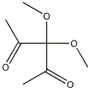 3,3-Dimethoxy-2,4-pentanedione Struktur