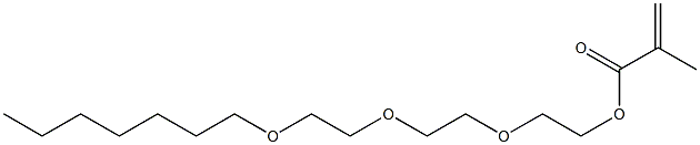 Methacrylic acid (3,6,9-trioxahexadecan-1-yl) ester Struktur