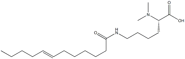 N6-(7-Dodecenoyl)-N2,N2-dimethyllysine Struktur