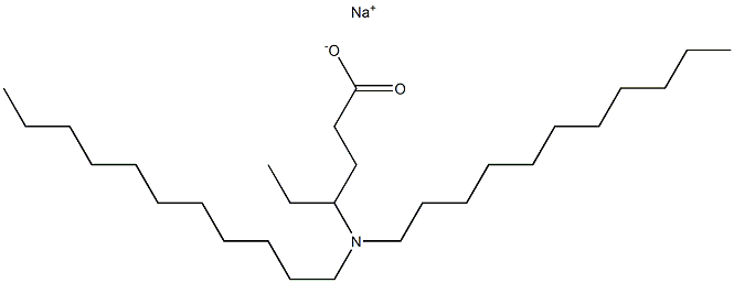 4-(Diundecylamino)hexanoic acid sodium salt Struktur