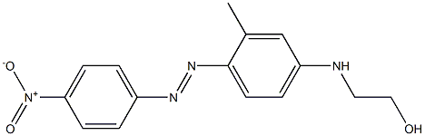 4-[N-(2-Hydroxyethyl)amino]-4'-nitro-2-methylazobenzene Struktur