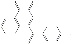 4-(4-Fluorobenzoyl)naphthalene-1,2-dione Struktur